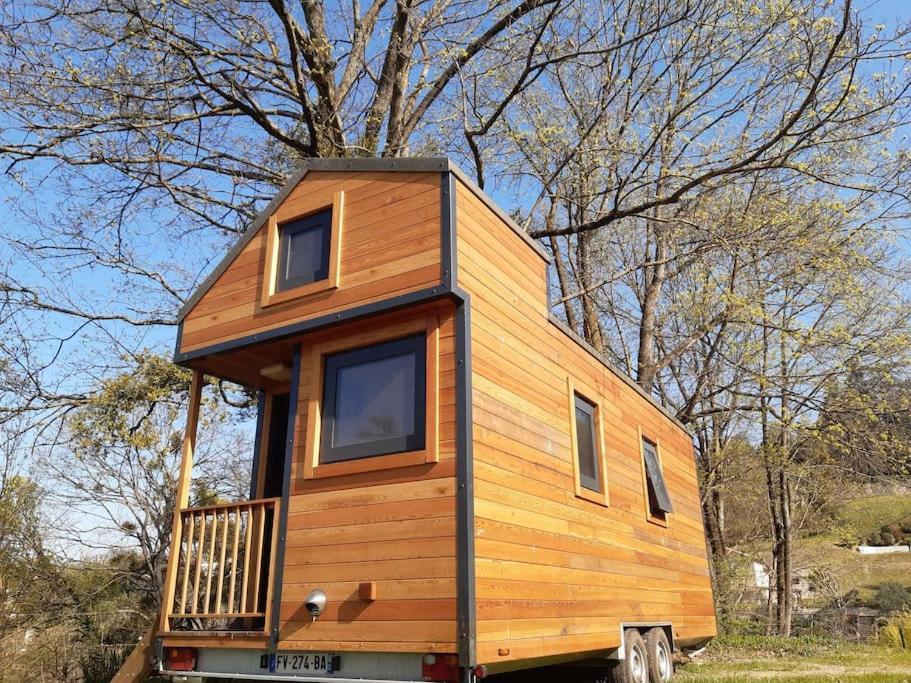 Micro Maison Bois / Tiny House Au Calme Crest Exterior foto